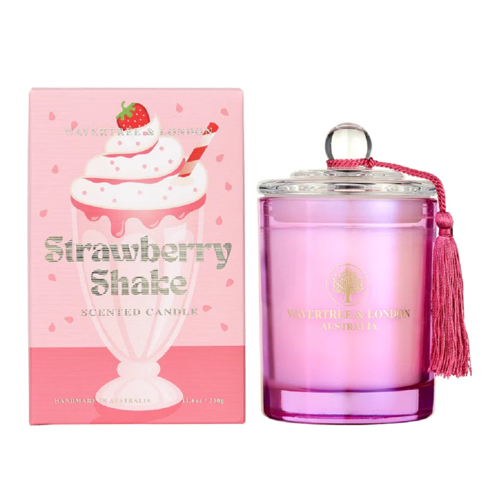 Wavertree & London Candle 330g Strawberry Shake ZOES Kitchen