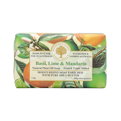 Wavertree & London Soap 200g - Basil, Lime & Mandarin
