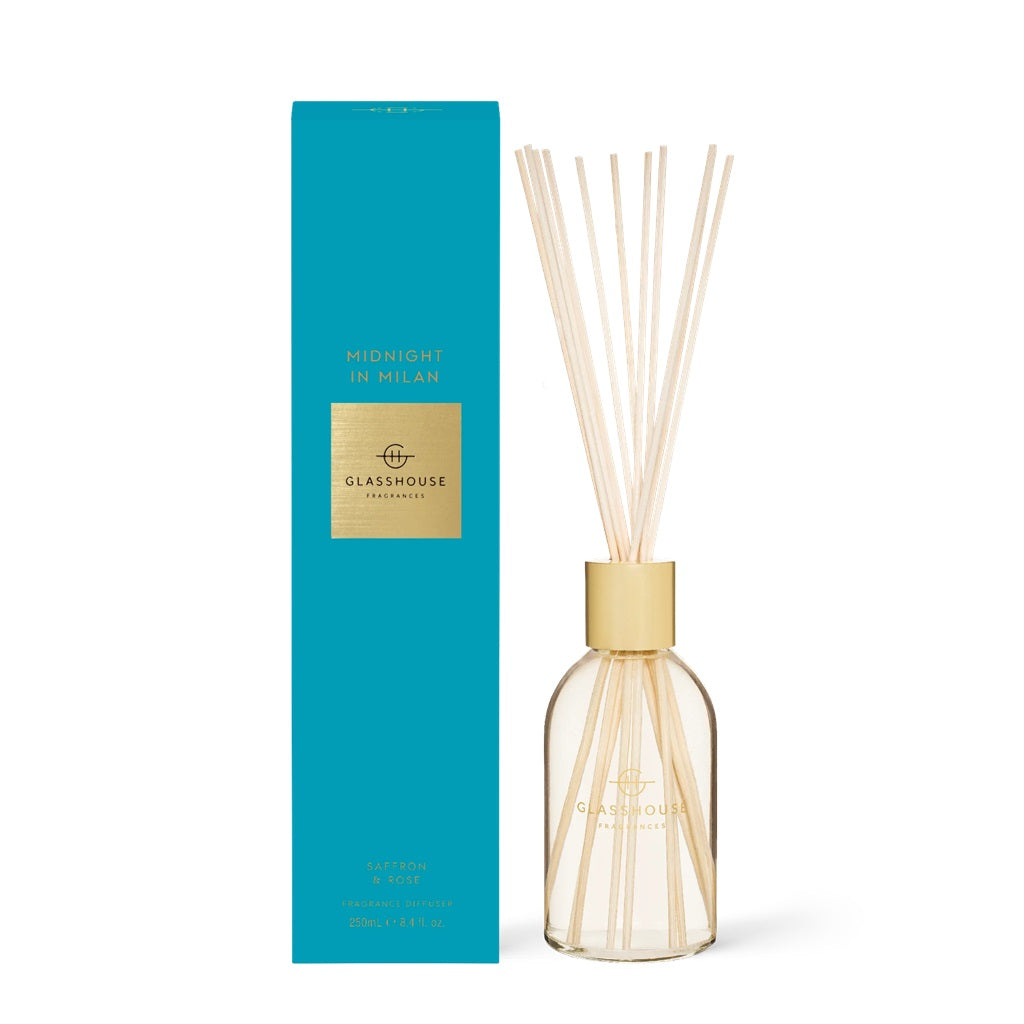 Glasshouse Fragrance 250ml Diffuser Midnight in Milan ZOES Kitchen