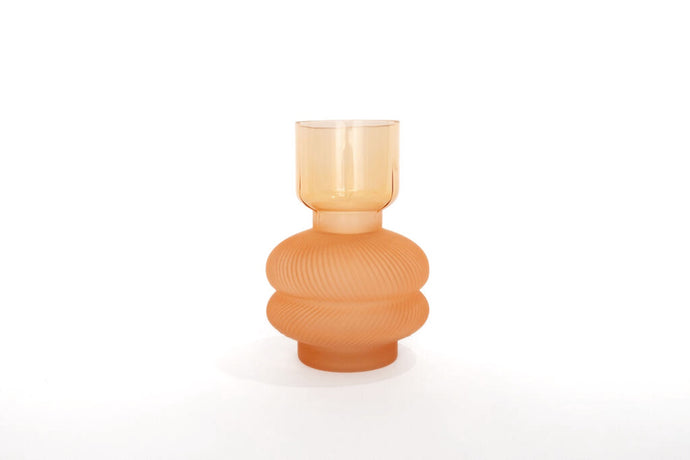 Gabel & Teller Glass Vase 22cm - Amber - ZOES Kitchen