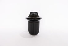 Load image into Gallery viewer, Gabel &amp; Teller Glass Ribbed Vase 22cm - Black - ZOES Kitchen