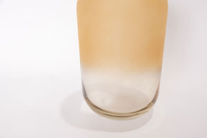 Gabel & Teller Glass Pill Vase 21x12cm - Matte Champagne - ZOES Kitchen
