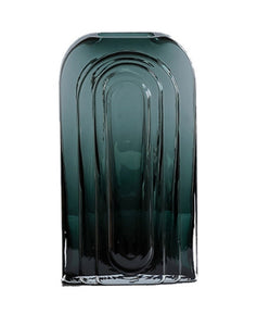 Gabel & Teller Arched Glass Vase 24.5cm - Midnight Green - ZOES Kitchen