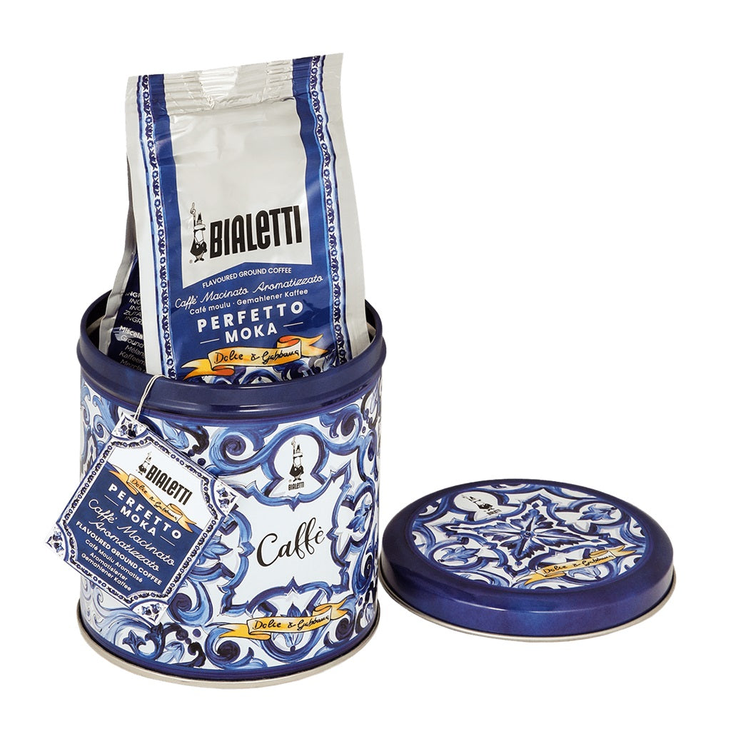 Bialetti D&G Moka Gift Tin 200g - Blue | Zoe's Kitchen– ZOES