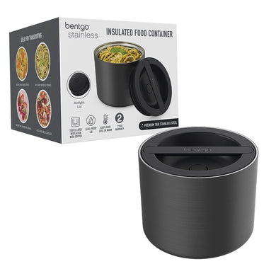 Bentgo S/S Insulated Food Container 560ml - Carbon Black