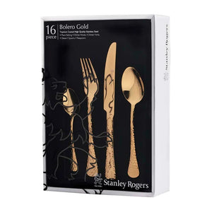 Stanley Rogers Bolero 16pc Cutlery Set Gold - ZOES Kitchen