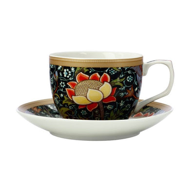 Casa Domani William Morris Cup & Saucer 240ML Cray Gift Boxed - ZOES Kitchen