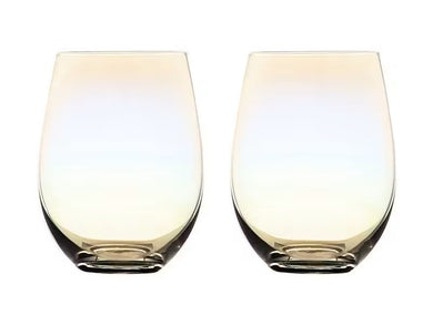 Maxwell & Williams Glamour Stemless Glass 560ML Set of 2 Iridescent Gift Boxed - ZOES Kitchen