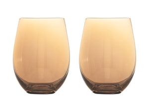 Maxwell & Williams Glamour Stemless Glass 560ML Set of 2 Gold Gift Boxed - ZOES Kitchen