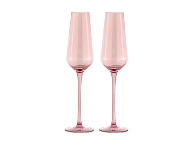 Maxwell & Williams Glamour Flute 230ML Set of 2 Pink Gift Boxed - ZOES Kitchen