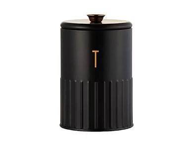 Maxwell & Williams Astor Tea Canister 11x17cm 1.35L Black - ZOES Kitchen