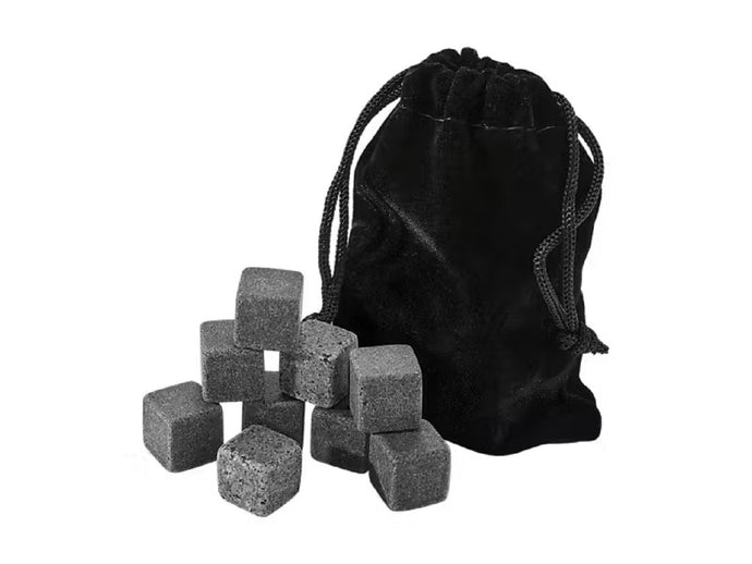 Maxwell & Williams Cocktail & Co Reusable Whisky Stone Set of 9 Charcoal Gift Boxed - ZOES Kitchen