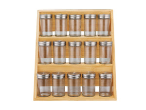 Maxwell & Williams Evergreen Bamboo Spice Rack 16pc Set Gift Boxed