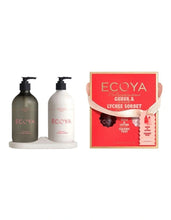 Load image into Gallery viewer, Ecoya Christmas - Bathroom Gift Set Guava & Lychee Sorbet