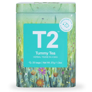 T2 Tea Bag Icon Tin 25 Pack - Tummy Tea - ZOES Kitchen