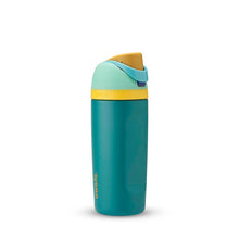 Load image into Gallery viewer, Owala Kids FreeSip Stainless Steel Insulated 475ml - Splishy Splash (Yellow / Teal)