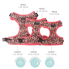 Load image into Gallery viewer, Sizing Guide for Leopard Print Harness by Frank Barker