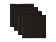 Load image into Gallery viewer, Maxwell &amp; Williams Cotton Classics Cotton Napkin Set of 4 45x45cm Black - ZOES Kitchen