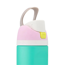 Load image into Gallery viewer, Owala Kids FreeSip Stainless Steel Insulated 475ml - Make Waves! (Pink/Green) - ZOES Kitchen & Living