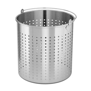 SOGA 33L 18/10 Stainless Steel Perforated Stockpot Basket Pasta Strainer with Handle