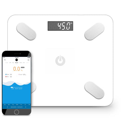 SOGA Wireless Bluetooth Digital Body Fat Scale Bathroom Weighing Scales Health Analyzer Weight White - ZOES Kitchen