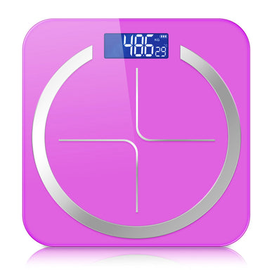 SOGA 180kg Glass LCD Digital Fitness Weight Bathroom Body Electronic Scales Pink - ZOES Kitchen