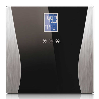 SOGA Wireless Digital Body Fat LCD Bathroom Weighing Scale Electronic Weight Tracker Black - ZOES Kitchen