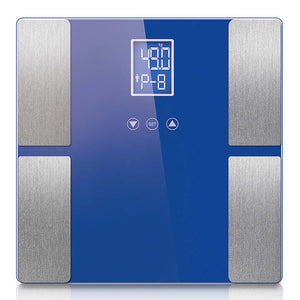 SOGA Digital Electronic LCD Bathroom Body Fat Scale Weighing Scales Weight Monitor Blue - ZOES Kitchen