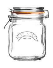Load image into Gallery viewer, Kilner Square Clip Top Jar 1 Litre - ZOES Kitchen