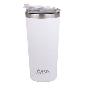 Oasis Insulated Double Wall Travel Mug 480ml - White - ZOES Kitchen