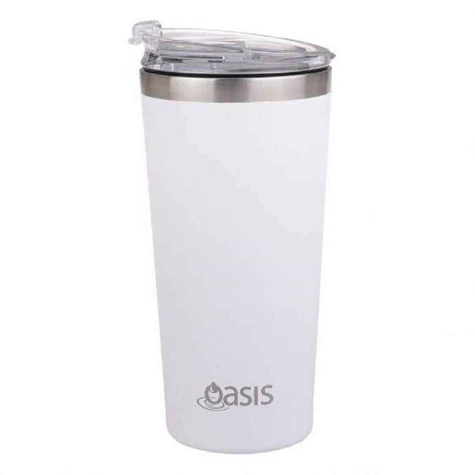 Oasis Insulated Double Wall Travel Mug 480ml - White - ZOES Kitchen