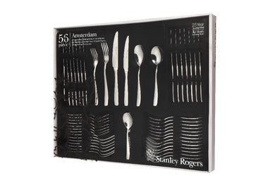Stanley Rogers Amsterdam 56 Pce Cutlery Set (c) - ZOES Kitchen