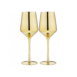 Ladelle Aurora Gold 2pk - Wine Glass - ZOES Kitchen