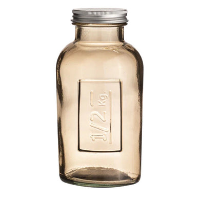 Ladelle Eco Recycled Glass Rustico Smoke Storage Bottle 500ml - ZOES Kitchen