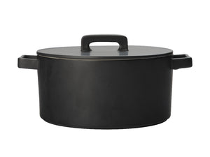 Maxwell & Williams Epicurious Round Casserole 1.3l Black Gift Boxed - ZOES Kitchen