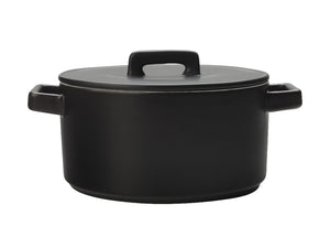 Maxwell & Williams Epicurious Round Casserole 2.6l Black Gift Boxed - ZOES Kitchen