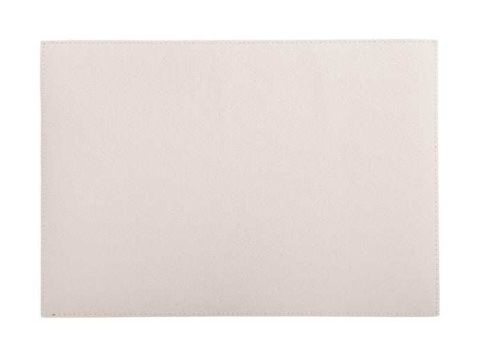 Maxwell & Williams Table Accents Leather Look Cowhide Placemat 43x30cm - Ivory - ZOES Kitchen