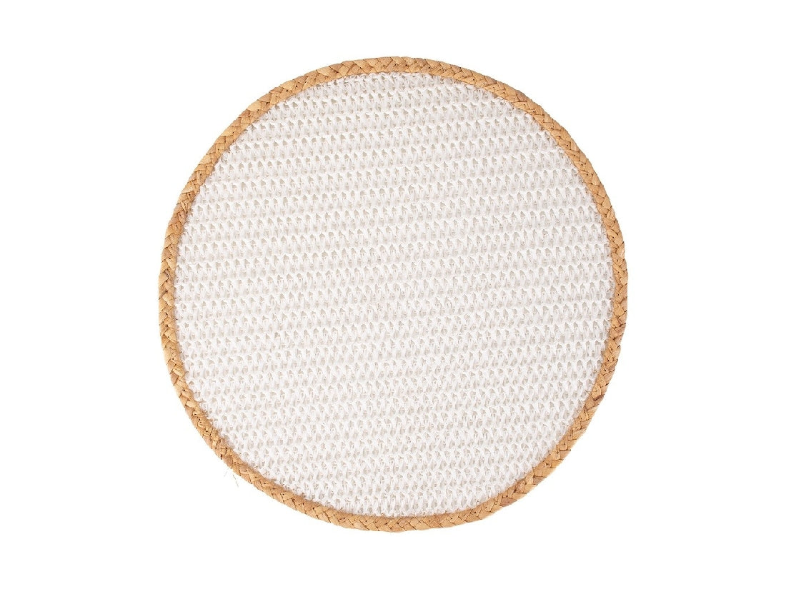Maxwell & Williams Table Accents Placemat 38cm Round White Natural