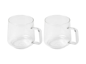 Maxwell & Williams Blend Sala Glass Mug 400ML Set of 2 Clear GB - ZOES Kitchen