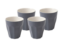 Load image into Gallery viewer, Maxwell &amp; Williams Blend Sala Latte Cup 265ML Set of 4 Charcoal GB - ZOES Kitchen