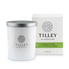 Load image into Gallery viewer, Tilley Classic White - Soy Candle 240g - Coconut &amp; Lime - ZOES Kitchen