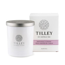 Load image into Gallery viewer, Tilley Classic White - Soy Candle 240g - Patchouli & Musk - ZOES Kitchen