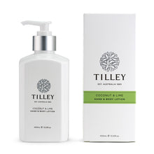 Load image into Gallery viewer, Tilley Classic White - Body Lotion 400ml - Coconut &amp; Lime - ZOES Kitchen