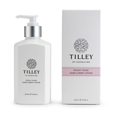 Tilley Classic White - Body Lotion 400ml - Peony Rose - ZOES Kitchen