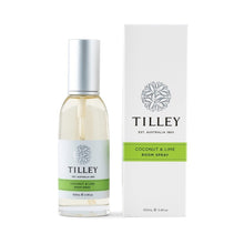Load image into Gallery viewer, Tilley Classic White - Room Spray 100ml - Coconut &amp; Lime - ZOES Kitchen