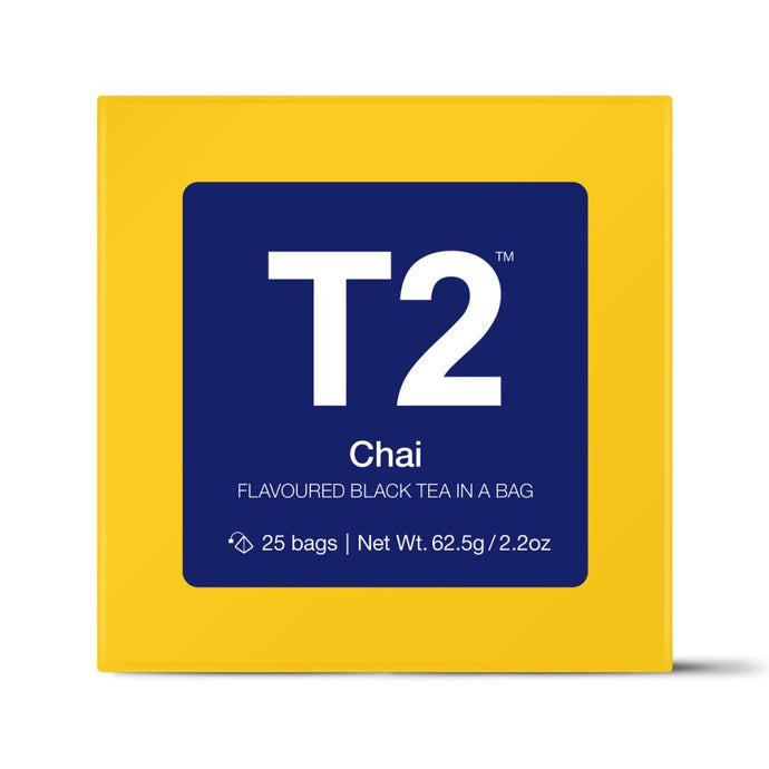 T2 Teabags - Chai Bio Tbag 25pk Y/B - ZOES Kitchen