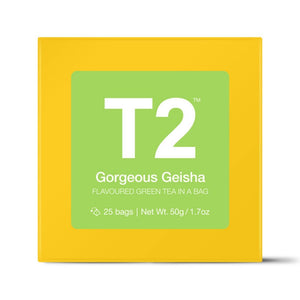 T2 Teabags - Gorgeous Geisha Bio Tbag 25pk Y/B - ZOES Kitchen