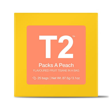 T2 Teabags - Packs A Peach Tbag 25pk Y/B - ZOES Kitchen