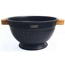 Load image into Gallery viewer, Bialetti Acacia Handle with Black Stainless Body- 24cm Colander - ZOES Kitchen