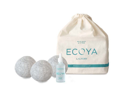 Ecoya Laundry Collection - Dryer Balls Set W/Dropper - Wild Sage & Citrus - ZOES Kitchen